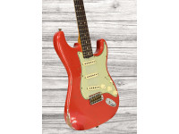 Fender Custom Shop 63 Stratocaster Heavy Relic Aged Fiesta Red Fender Custom Shop 63 Stratocaster Heavy Relic Aged Fiesta Red